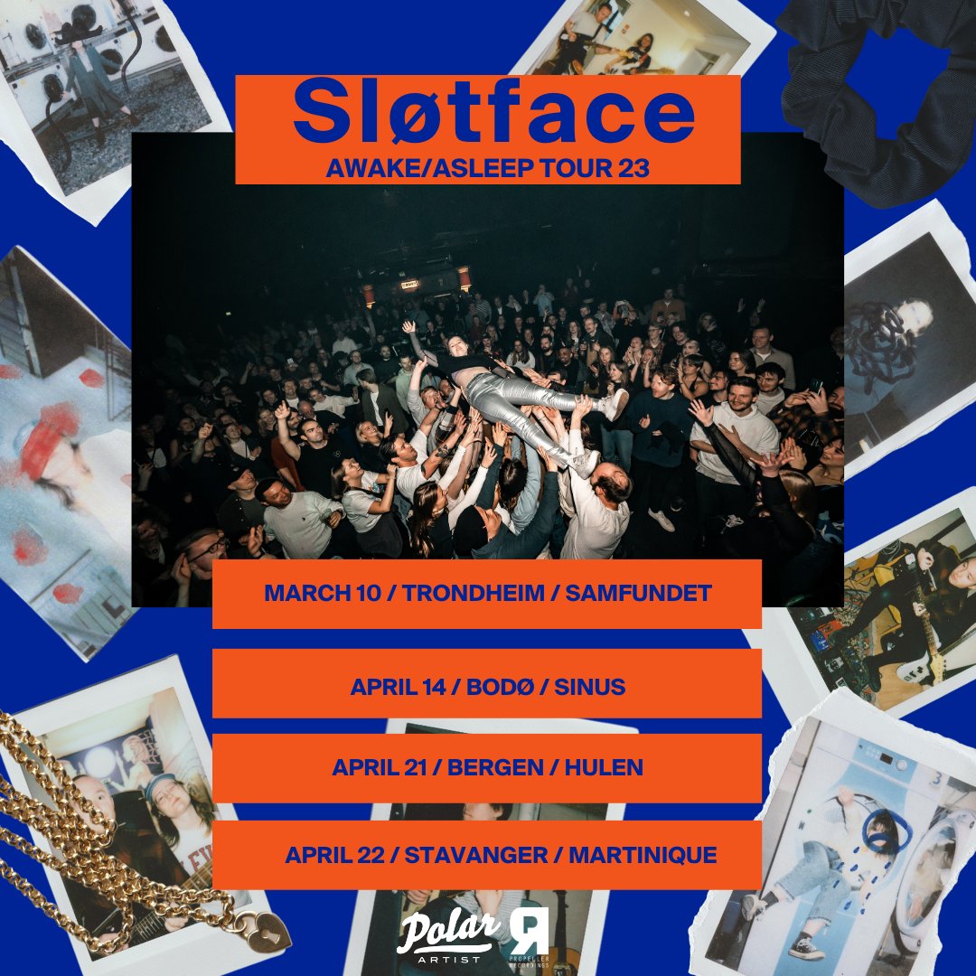 Hei Norge 👋 Vi drar på tur denne våren for å feire EP-en AWAKE/ASLEEP som slippes 24. Feb! Kom og dans, syng, grin, rop med oss! Billetter: slotface.no/live