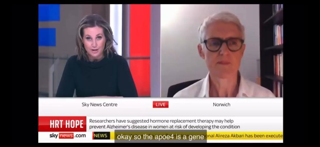 Norwich Institute of Healthy Ageing (NIHA) at UEA (@niha_norwich) on Twitter photo NIHA Director <a href="/ProfAMMinihane/">Prof Anne M Minihane</a> being interviewed by Sky News on NIHAs latest publication on HRT and dementia risk in women.
Authors:
Dr Rasha Saleh
Prof Michael Hornberger
Prof Craig Ritchie
Prof Anne-Marie Minihane NIHA Director <a href="/ProfAMMinihane/">Prof Anne M Minihane</a> being interviewed by Sky News on NIHAs latest publication on HRT and dementia risk in women.
Authors:
Dr Rasha Saleh
Prof Michael Hornberger
Prof Craig Ritchie
Prof Anne-Marie Minihane