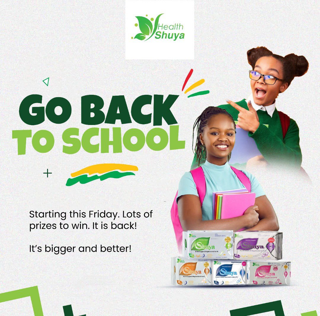 GOOD NEWS!!!🥳🥳🥳

Our Go back to school promotion is back, starting this Friday 20th January 2022! 

Don’t miss out on winning various prizes!! Tell a friend to tell a friend. 

#gobacktoschool #shuya #shuyapads #schoolshopping