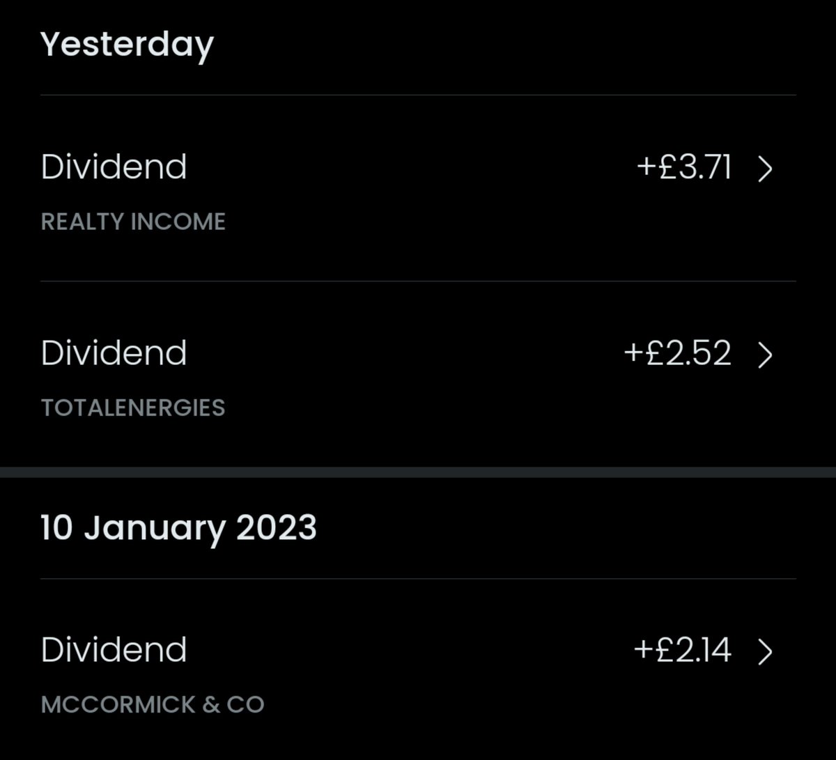DividendsUK's tweet photo. Here we go!!! #Dividends #Compounding #Growth $O $MKC #TTE https://t.co/t4yCfhWWsj
