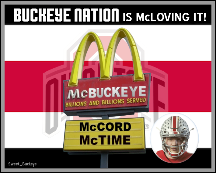 @theblockspot McCord McTime and I'm McLovin' it!! 
Kyle McCord was Pennsylvania's Gatorade Player of the Year in 2020-21 with a career 6,887 passing yards and 88 touchdowns! His favorite WR to throw to in high school? Marvin Harrison Jr.! #GoBucks #McCordMcTime #OhioState @kylemccord16