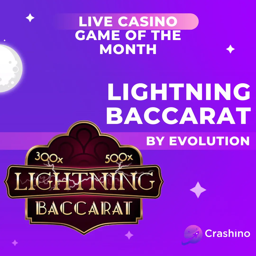 &#127183; Play one of the most popular asian games with Crashino&#39;s Live Casino Game of The Month of January - Lightning Baccarat by Evolution
&#128073; Play here:  

