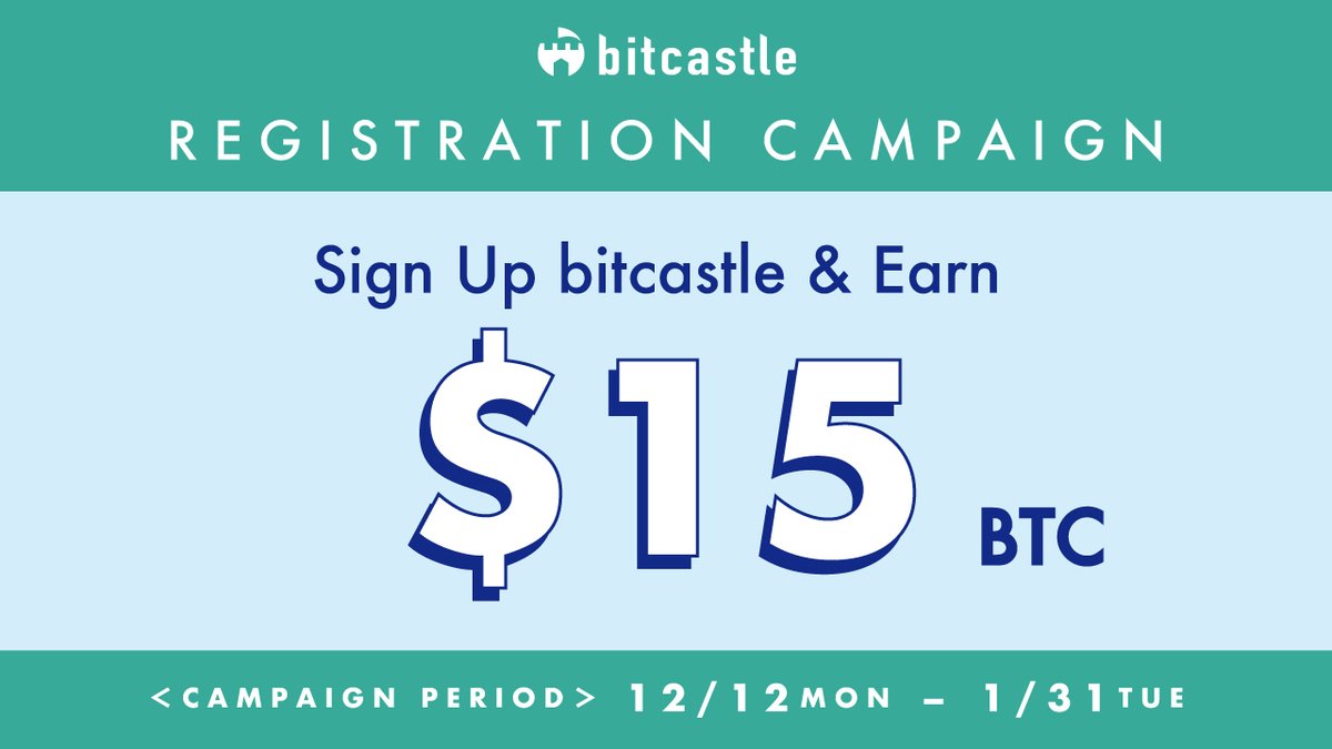 🎉New Registration campaign🎉
／
$15 BTC+$15 NEAR for new registration‼
＼
⏰You can register in 3 minutes

For more information
🎁$15 BTC
bitcastle.io/notification/1…
🎁$15NEAR
bitcastle.io/notification/1…

#bitcastle　
#Crypto　
#Airdrop 　
#airdrops
#AirdropCrypto
#Giveaway
#Giveaways