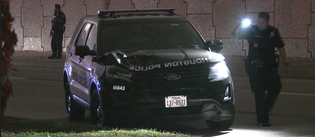 Breaking overnight: Two Houston officers on administrative duties after investigators say they hit and killed woman on the southwest feeder road. @KPRC2