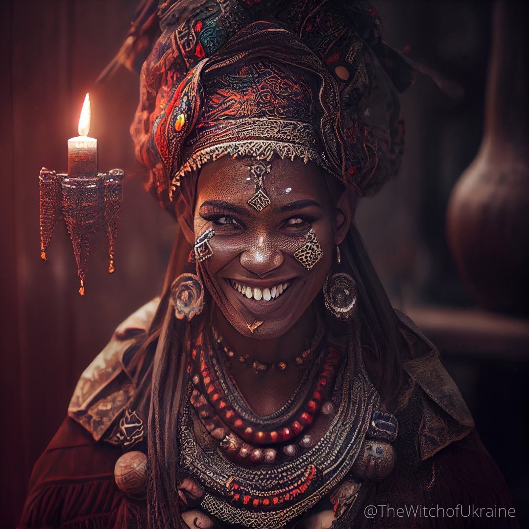 witchofukraine's tweet photo. Gorgeous witches of color 🖤 

#aiart #ai #aiartwork #generativeart #witch #witchaesthetic #witchlife #voodoo #africa #witchesofcolor #peopleofcolor #womenofcolor #ritual #voodooritual #spell #beauty #follow4followback #blackpeople #witchcrafts https://t.co/7meeVJsWbS