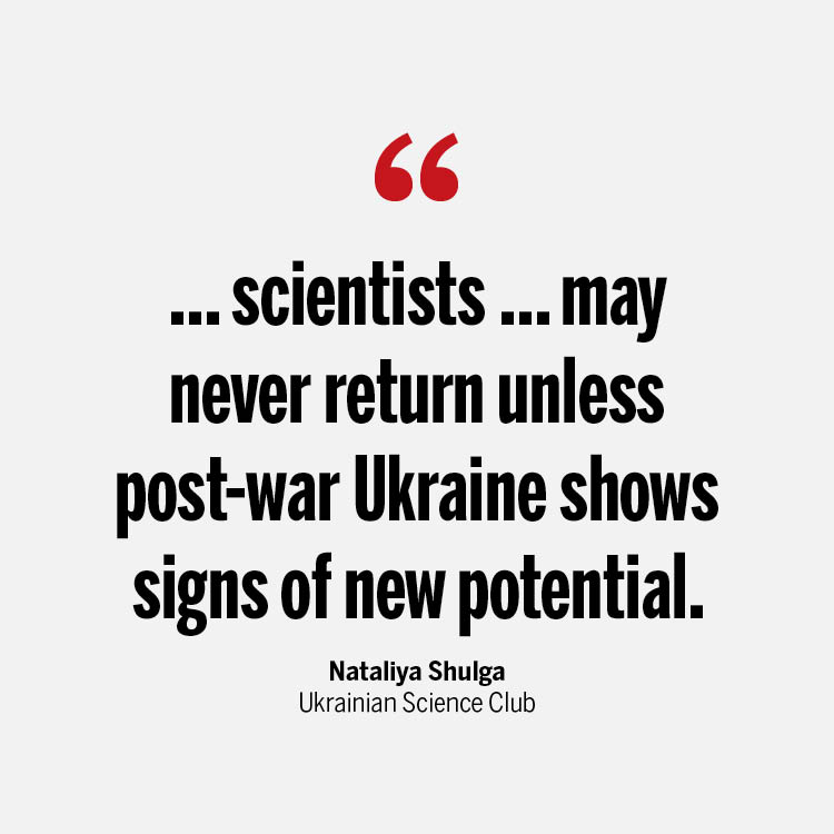'Although the war continues, there is hope that Ukraine will emerge as an open and free democracy, which would include rebuilding its scientific enterprise ...,' writes Nataliya Shulga, director of the Ukrainian Science Club, in a new #ScienceEditorial. scim.ag/1bH