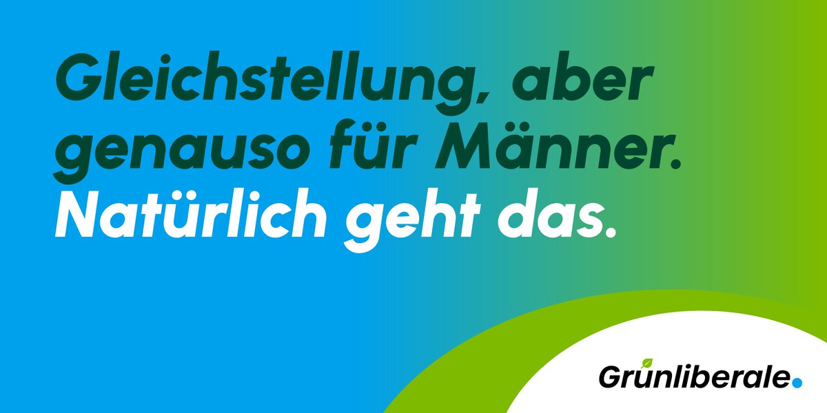 Gleichstellung ist kein Kampf der Geschlechter, sondern ein gemeinsames Projekt. Diskriminierende Hürden müssen abgebaut werden, unabhängig davon, wer benachteiligt ist.
Werden wir Ermöglicherin einer chancengerechten Gesellschaft. Wir sind überzeugt, #natürlichgehtdas!
