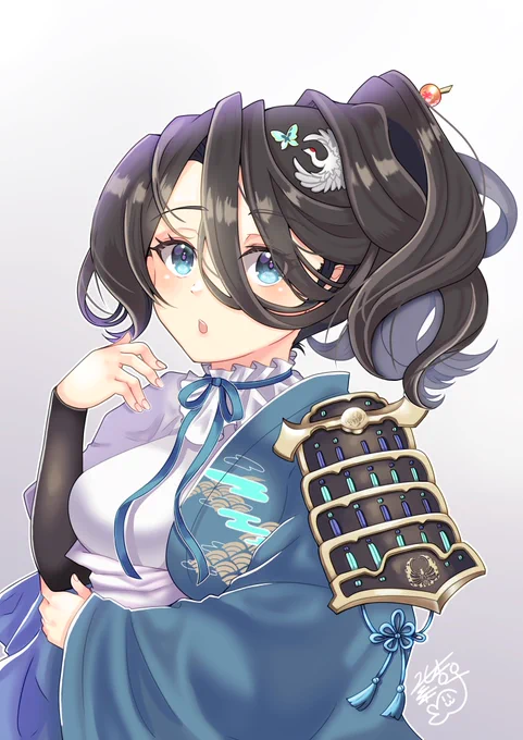 池田せんさん完成表情どれにするか決まらなくて全部塗りましたw#英傑大戦イラスト描いてみた#英傑大戦 
