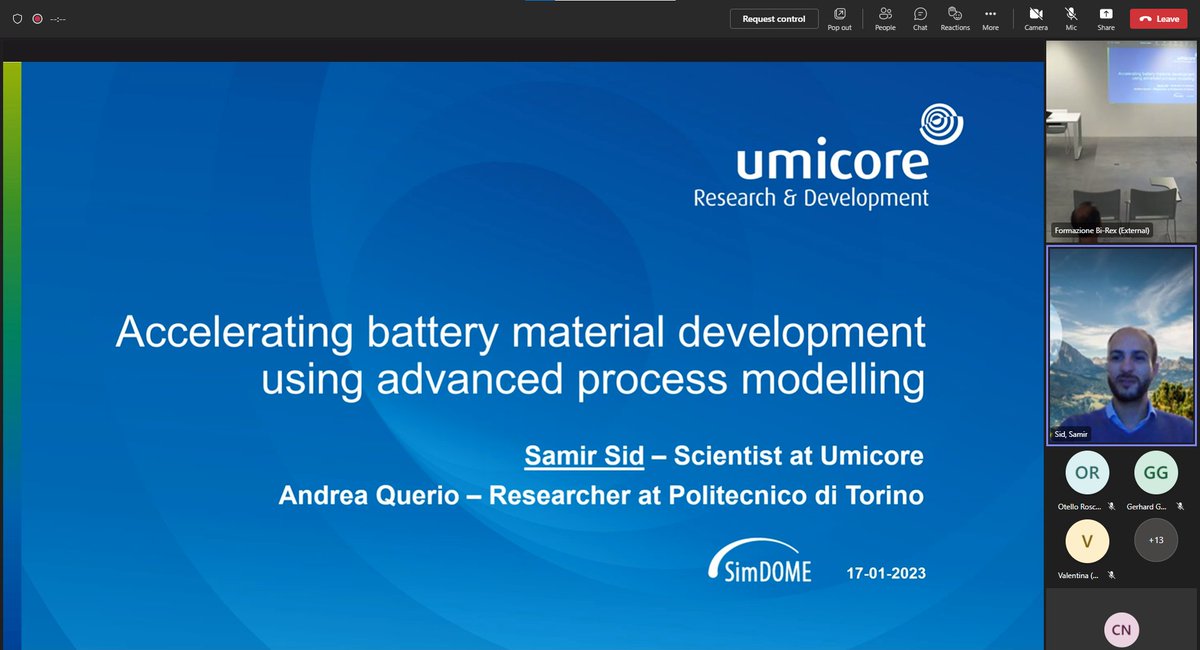 DOME40_H2020's tweet photo. Now Samir Sid, researcher from @UmicoreGroup is presenting the #SimDOME project and how the is contributing to support battery material development
Read the article here👉https://t.co/lTXWf7AE3g
#HorizonEU #ecosystem #event #industry4 #datasharing #semanticdata https://t.co/CBcVleLJSp
