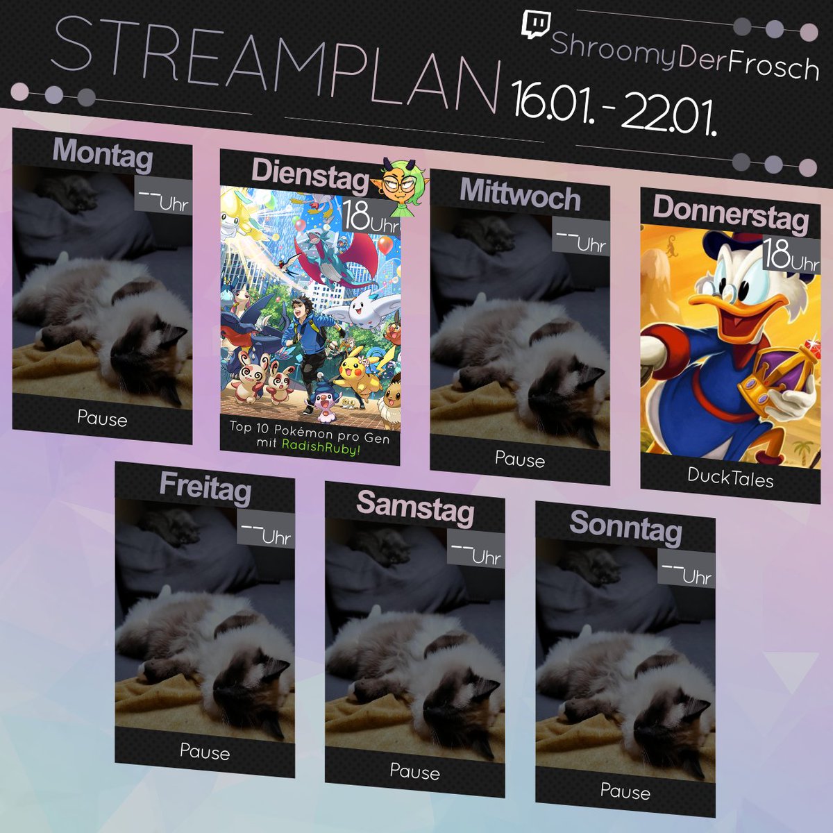 Neue Woche, neuer Streamingplan! 🐸🍄
