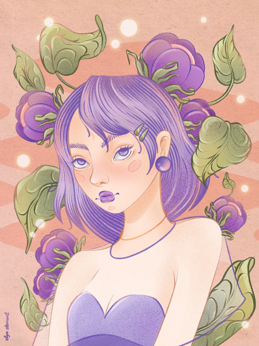 elyaelement's tweet photo. 💜💜💜 #illustration #illustrationart #Procreate  #procreateart https://t.co/RaxQDQmO5j