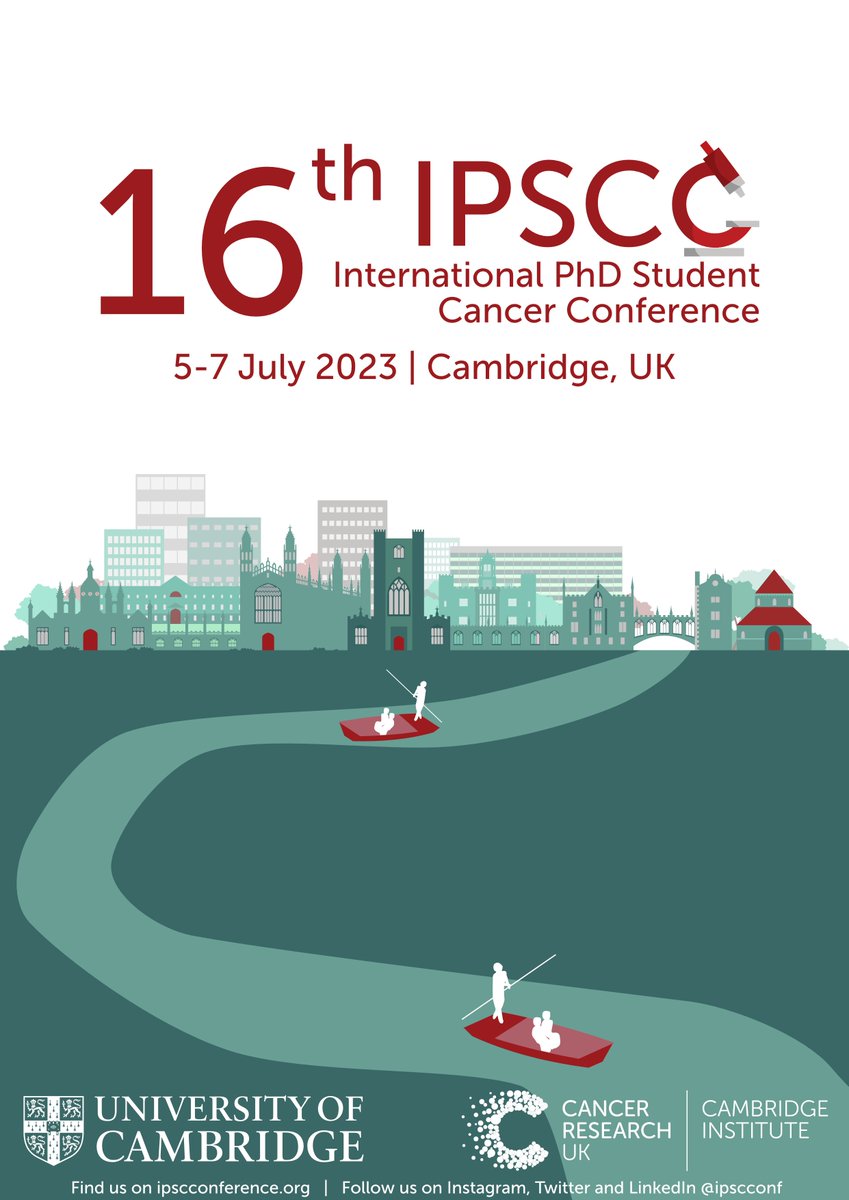 IPSCC Conference (@ipscconf) on Twitter photo Welcome everyone to 2023! Here is just a short reminder of the cancer conference coming up this summer hosted by <a href="/CRUK_CI/">CRUK Cambridge Institute</a>! Stay tuned for more info🤓
#cancerresearch #ipscc2023 #phdconference #cruk Welcome everyone to 2023! Here is just a short reminder of the cancer conference coming up this summer hosted by <a href="/CRUK_CI/">CRUK Cambridge Institute</a>! Stay tuned for more info🤓
#cancerresearch #ipscc2023 #phdconference #cruk