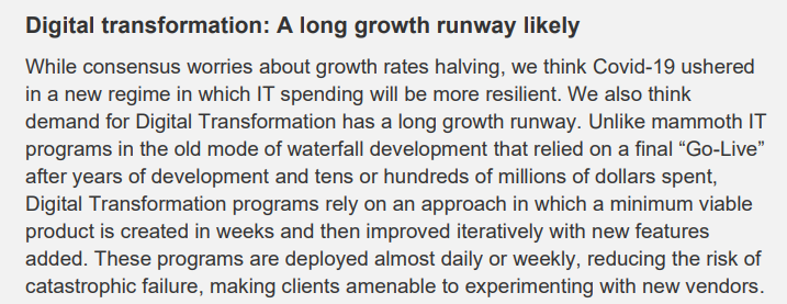 Finally, got my hands on this report. Will try to post some insights. 

1 major change is Dx projects are executed through product management approach, portfolio, User Stories, Gaps are defined, backlogs help keep MVP lean and but I haven't really seen daily/weekly deployments