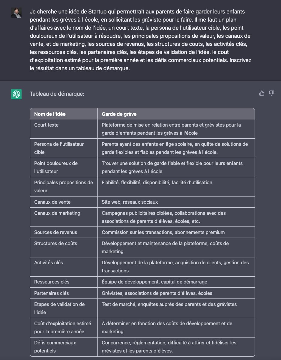 #Grève : <a href="/ChatGPT/">ChatGPT</a> a une super solution pour faire garder vos enfants si l'école est fermée 😁

#IA #RionsUnPeu #ilneige