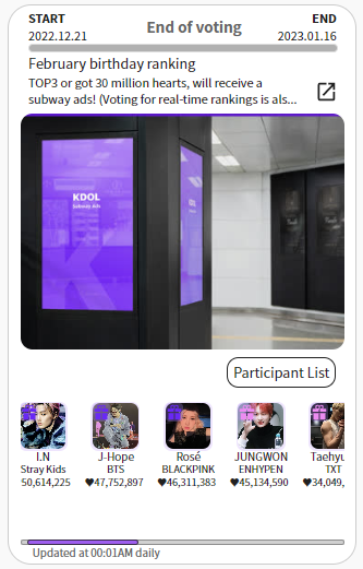 kdol83996973's tweet photo. #KDOL February Birthday Ranking ad Application

1st  #StrayKids #I_N 

Follow the instructions below to send the draft [by January 24].
https://t.co/H3Bkz5AbOf

February Ranking Result🔻🔻
https://t.co/KqGaNmRInu

#아이엔 #I_N #스트레이키즈 #StrayKids https://t.co/RhNHmkvyXe
