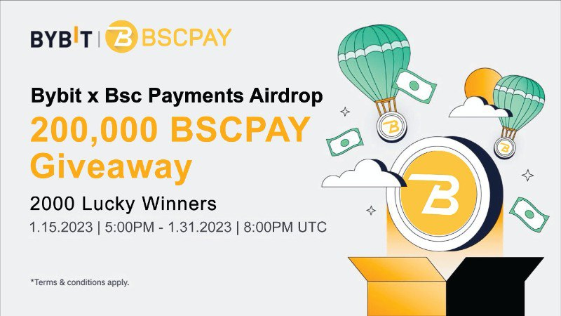 freecoins24's tweet photo. #Giveaway:🔥ByBit x Bsc Payments Giveaway🔥
Reward Pool:💰200,000 $BSCPAY 💰
Referral: YES
Rate: ⭐️⭐️⭐️⭐️⭐️ (5/5) 
 
🔹Go to the Giveaway page
🔹Follow instructions!
🔹Verify your entries and confirm

🛠  Twitter &amp; others

🌐 Claim your Giveaway: 
https://t.co/p51AArz0fI https://t.co/pwOytV2Ehn