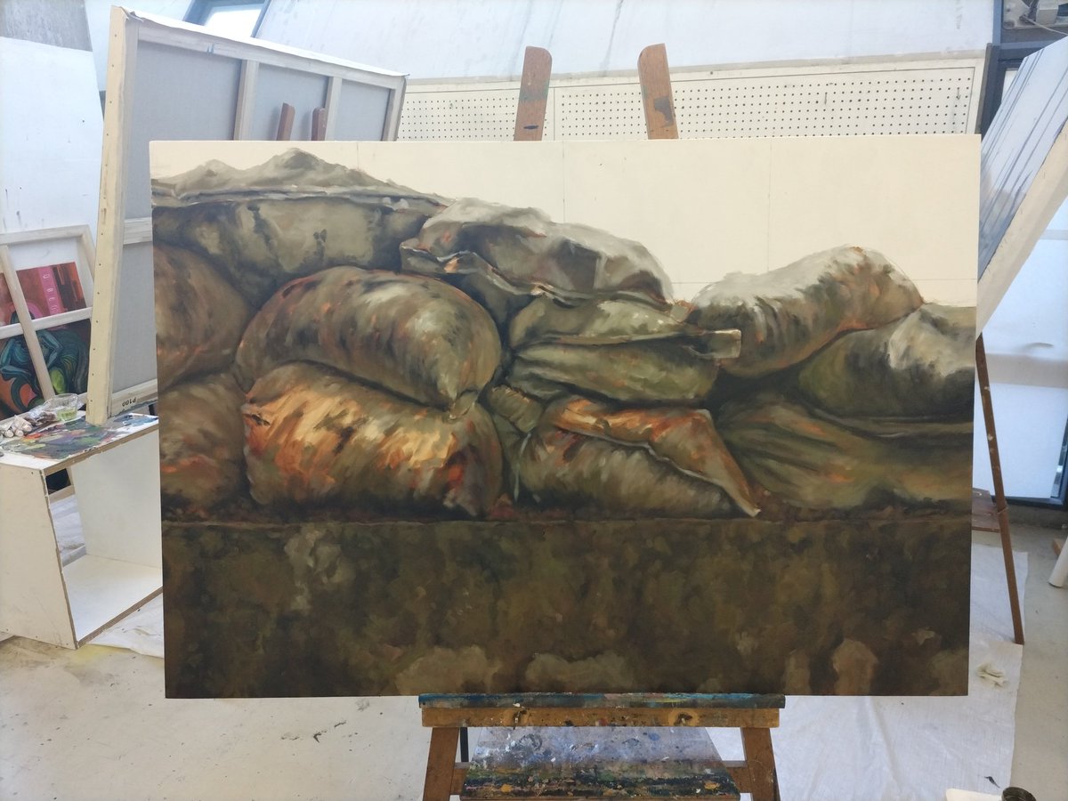 takeuchi_1231's tweet photo. だから間に合わんって！💢
#油絵　#風景画 https://t.co/bSufSsztwx