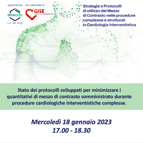 📌DOMANI non perderti il secondo ed ultimo #webinar dedicato alle Strategie e Protocolli di utilizzo del Mezzo di Contrasto nelle procedure COMPLESSE in Cardiologia Interventistica!
👩‍💻Clicca qui mezzodicontrasto.livebit.it iscriviti, scarica il programma e segui l'evento in diretta!