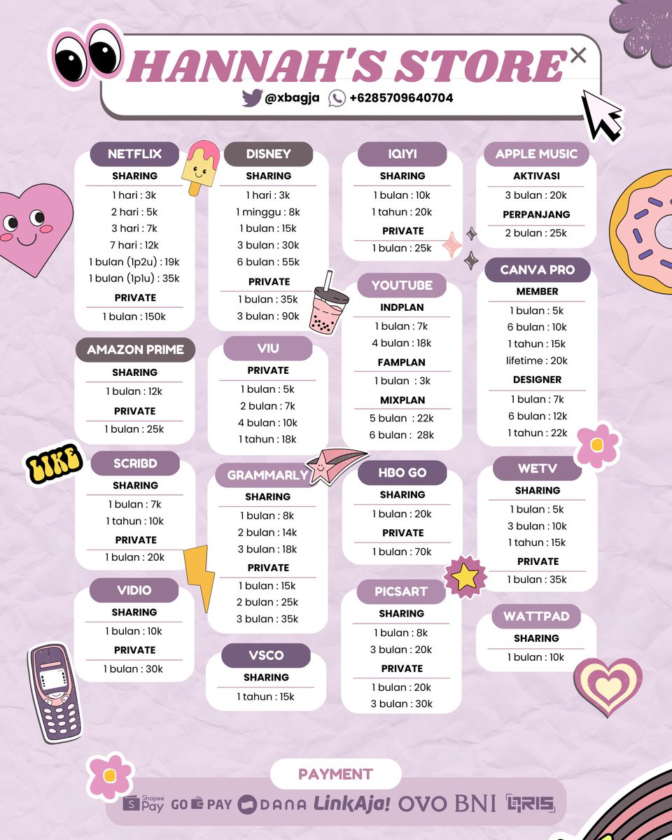 xbagja's tweet photo. @aaven315 tinggal copas, wa ajaa🙆🏻‍♀️

@xbagja jual niih kakk, testi udah 1200++
fast wa: https://t.co/euzeeW4pbo

✉️ legal, aman, full garansi
💰payment: all e-wallet, bni, qris, pulsa
✏️ fastrep dan langsung di proses

netflix sebulan 19k ajaa🌟 
https://t.co/ccIsdJkE8A