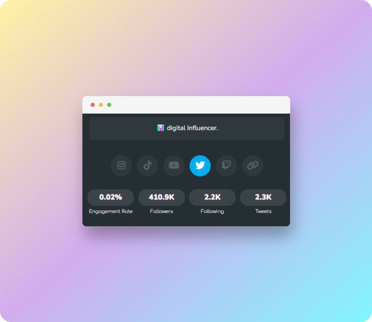 Defining yourself as an influencer is a no go ❌

In fact, it's a red flag.

It means you provide too much value in your status.

Instead, focus on your expertise and your value.

❌ Influencer
✅ Expert/creator