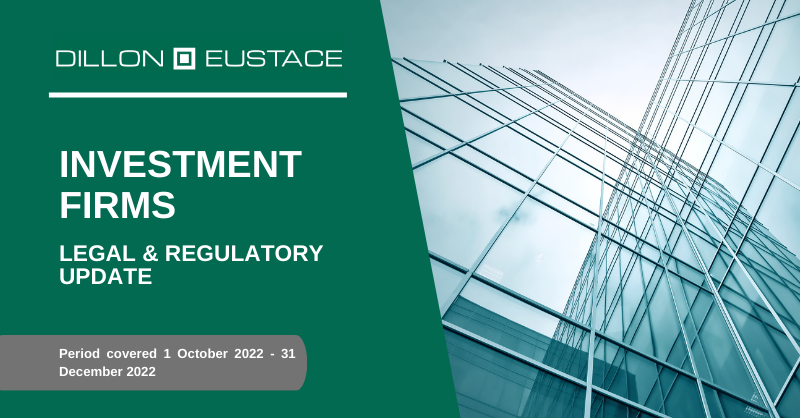 dilloneustace1's tweet photo. Our Investment Firms Quarterly Legal and Regulatory Update is out now. This issue covers the key legal and regulatory developments for the period 1 October 2022 to 31 December 2022.
Click here to read https://t.co/bPhqHchzD5
#QLU #InvestmentFirms #financialregulation https://t.co/VG9b4KqkCh