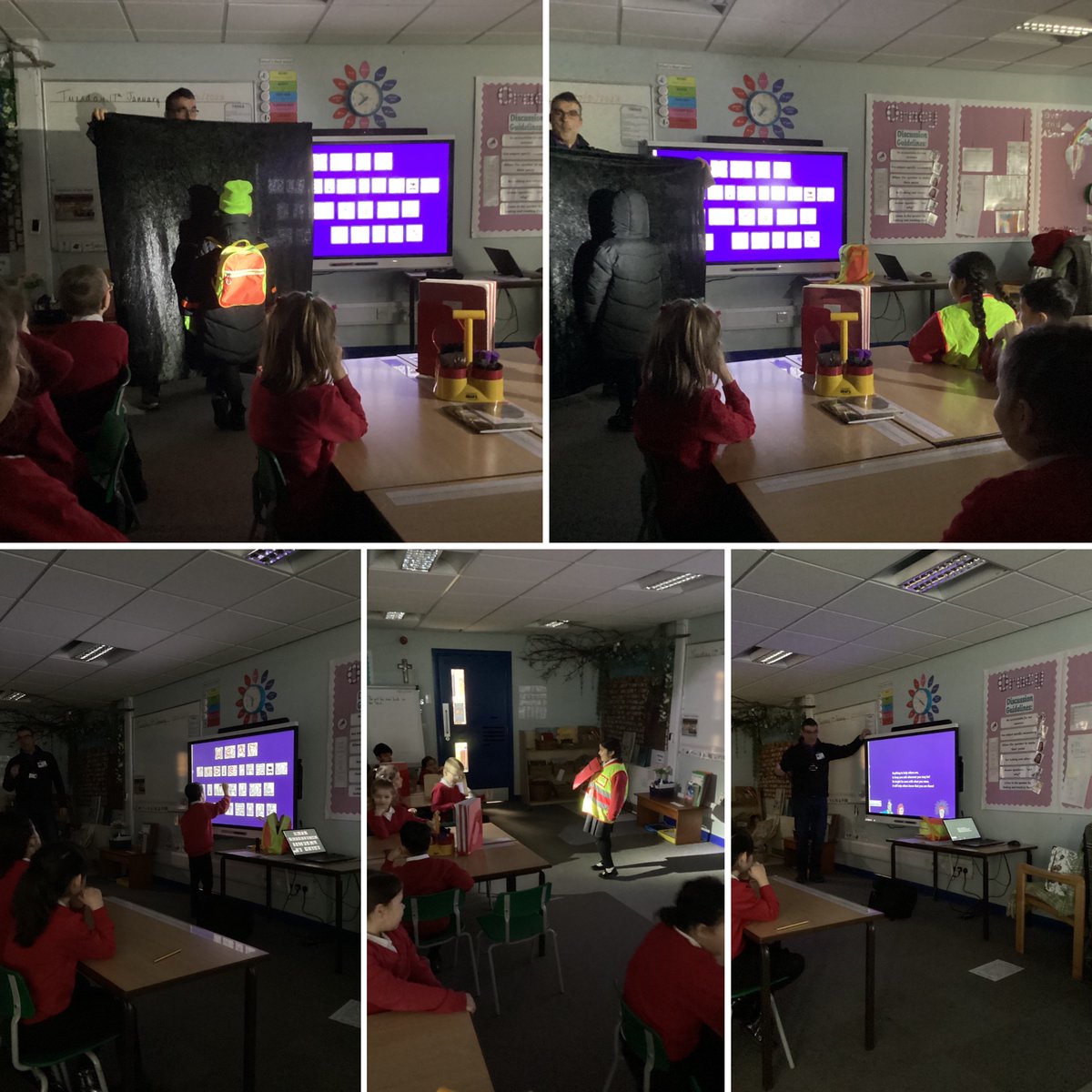 StMarysCofEPri1's tweet photo. Y2: A wonderful road safety workshop as part of our RSHE curric identifying key words such as reflective and fluorescent and how we can BE BRIGHT and BE SEEN during the darker winter months. Thank you @wakefieldcouncil and the Road Safety Team. #staysafewakefield #liveincommunity https://t.co/JCohoSojxg