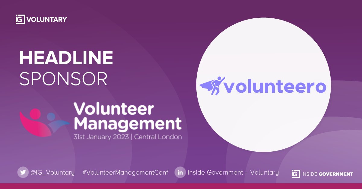 We are 2 weeks away from our biggest Volunteer Management Conference ever! Along with our Headline Sponsors <a href="/Volunteeroapp/">Volunteero</a>, we can't wait to welcome you on the 31st January. If you'd like to come along there's still time to find out more and register here: hubs.la/Q01yfw6b0