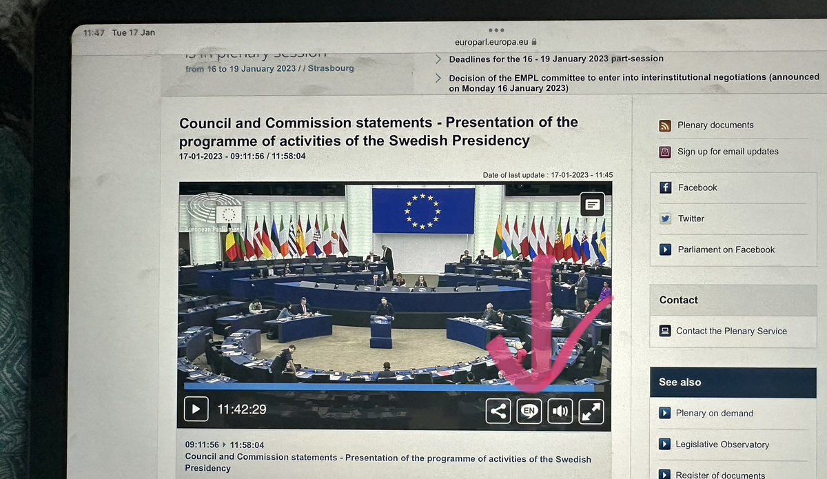 The debate on #Iran in the 🇪🇺 Parliament will start tonight at around 21:00 CET (Updates below as timing is flexible)

You can watch it in livestream here:
▶️ europarl.europa.eu/plenary/en/hom… and by clicking on the 💬 symbol choose your 🇪🇺language for interpretation (sry no Farsi) 💚🤍❤️