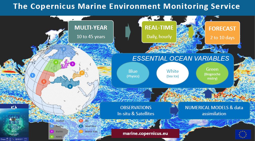 🌊El servicio #CopernicusMarine proporciona #OpenData y previsiones para aplicaciones #Oceánicas

Un informe anual sobre el estado de los océanos e indicadores de seguimiento oceánico🐠💦🪸🐋 para las políticas #marinas, la conservación y el #BlueGrowth

🔗e.copernicus.eu/Marine