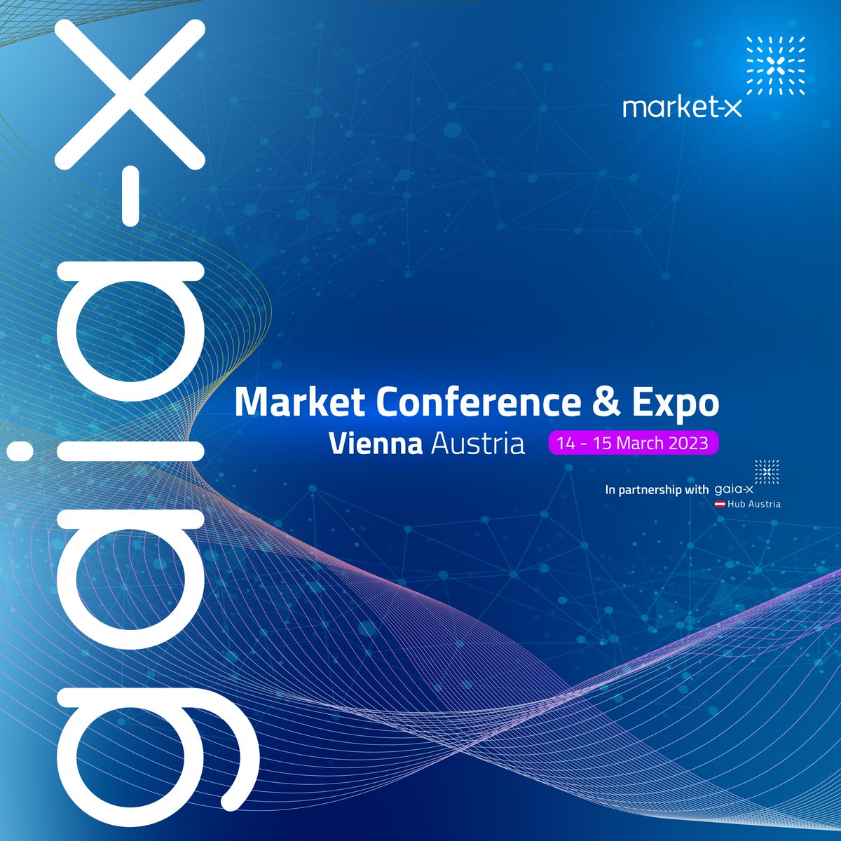 Exciting news! Join us at the #MarketX Conference &amp; Expo on 14-15 March in #Vienna to connect with like-minded individuals and discover the future of #innovation. Start cross-industry collaboration and network with ease. Join us know now! gaia-x.eu/market-x/