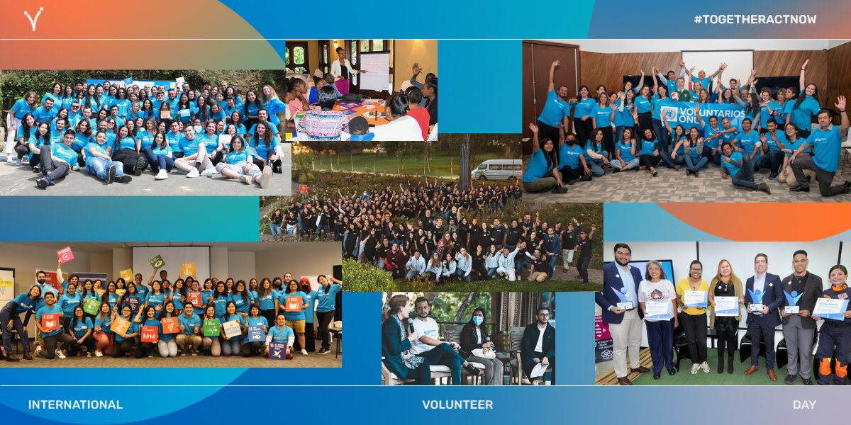 In LAC, 30 #IVD2022 celebrations were held in 13 countries with +1,600 participants.
Mexico's event counted with UNV's Deputy EC @KyokoYokosuka and RM @litapaparoniUNV who recognized the contributions of @UNVolunteers across the region💙
📍Know more: bit.ly/3IR2jCv