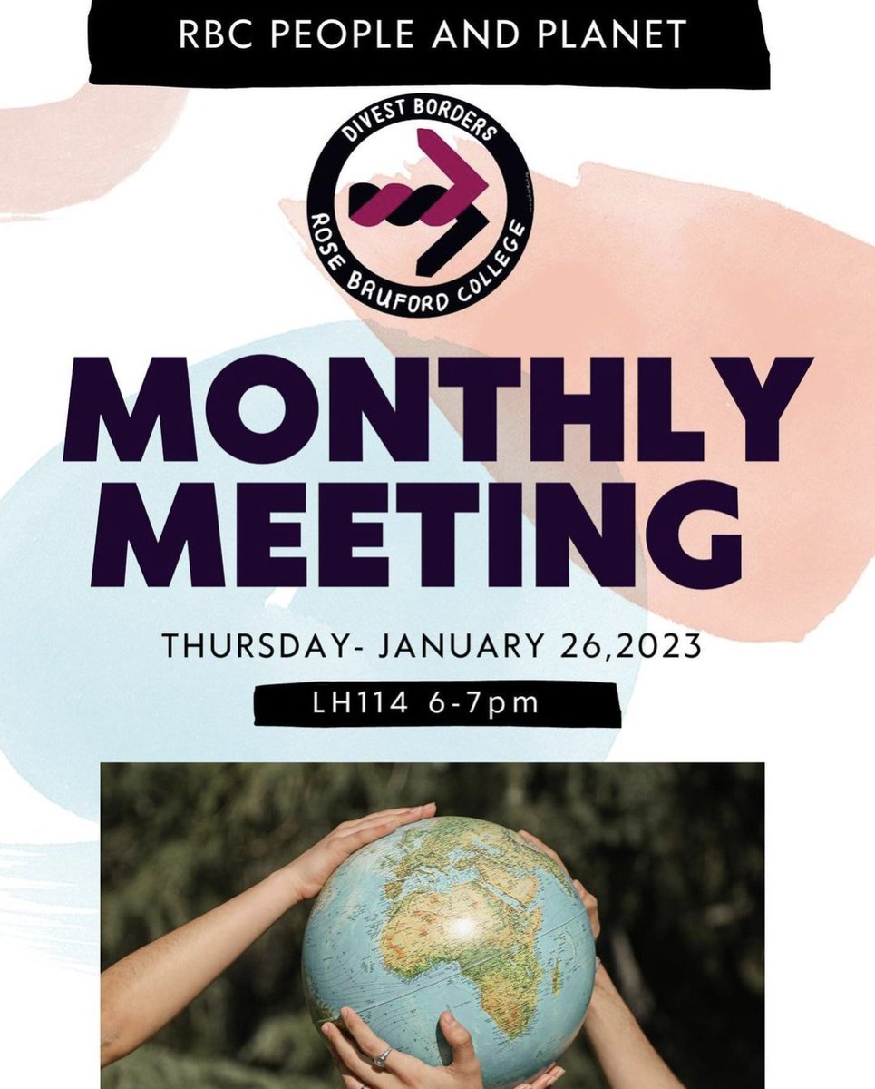 natashapaveyuk's tweet photo. We're back with our monthly meeting next week organising our very own @divestborders campaign @rosebruford. Come and join us for snacks and social justice chats! Open to all #RoseBruford staff and students. 💜 @peopleandplanet #BrufordCommunity #DivestBorders https://t.co/cJSQlhK3yE