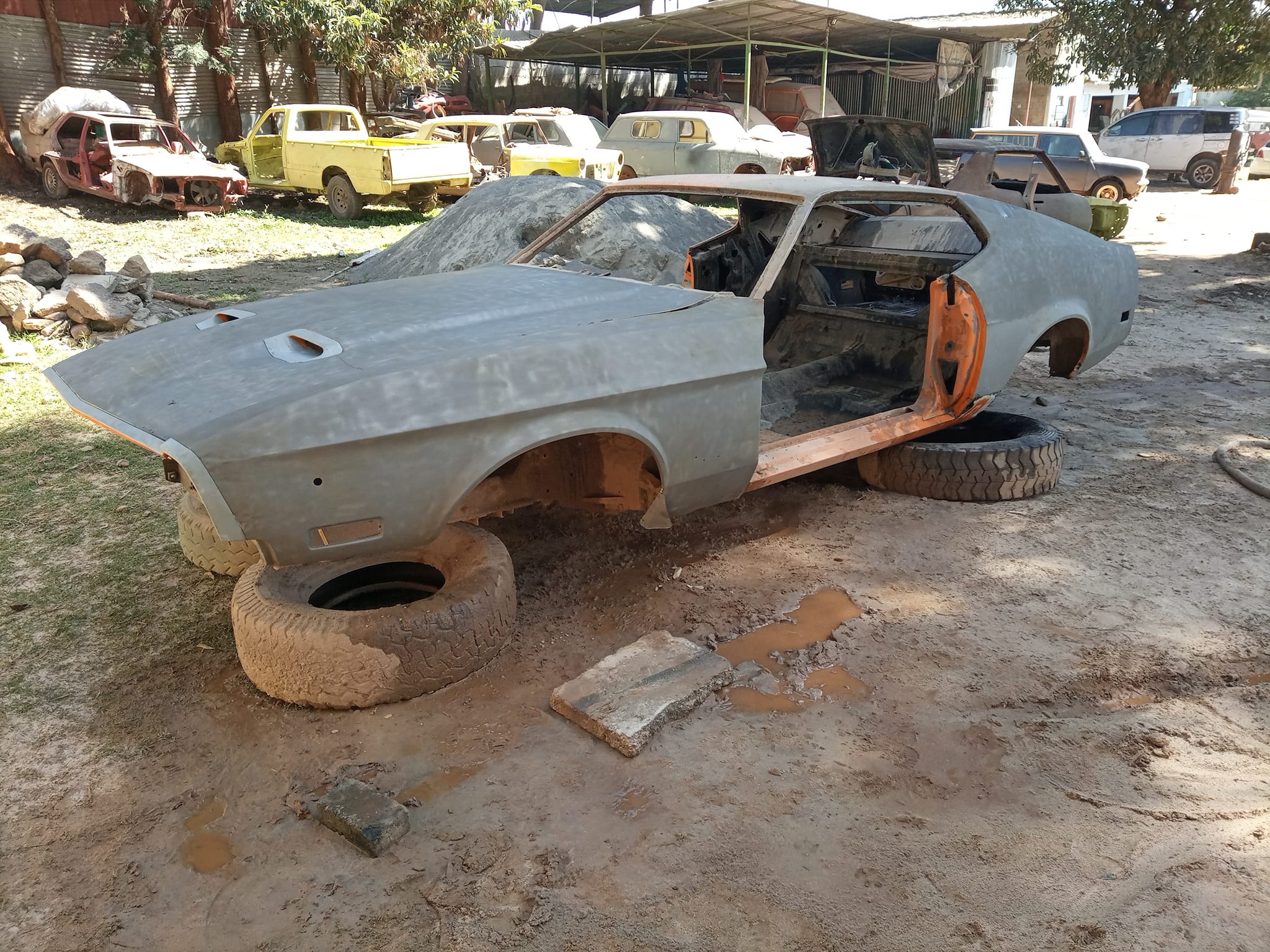 Car Counsel Kenya on Twitter "Ford Mustang Sand Blasting in progress