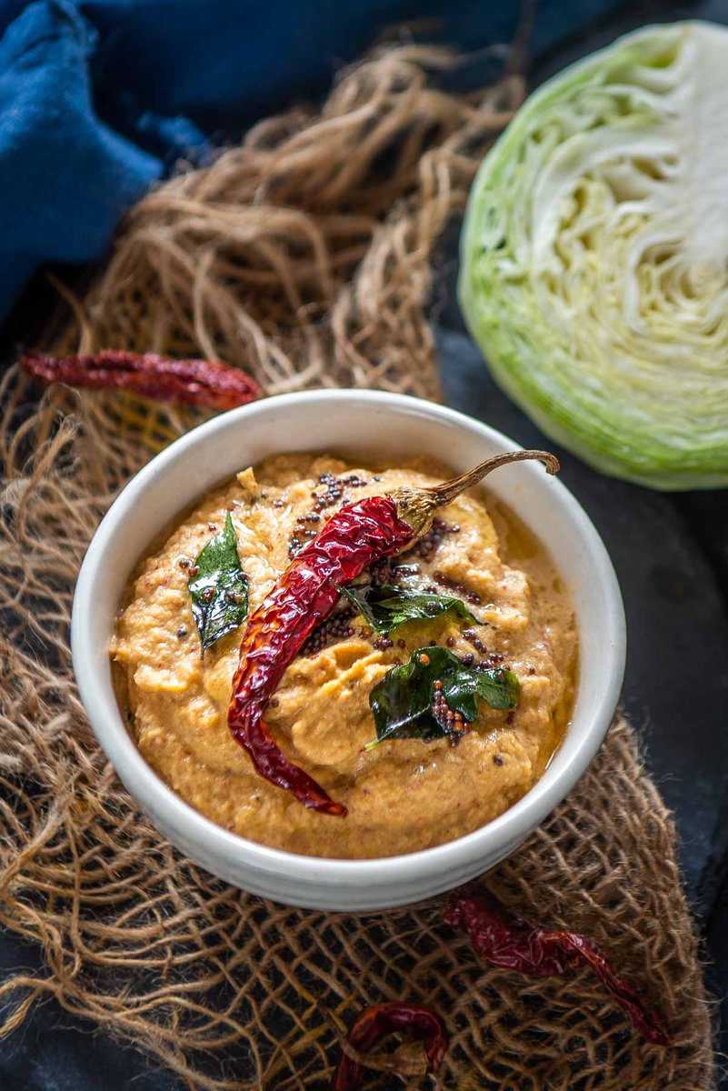 Click for recipe - whiskaffair.com/cabbage-pachad…

Cabbage Pachadi is a spicy and savory South Indian chutney that comes together quickly using a few simple ingredients. Serve this versatile accompaniment with idli, dosa, or vada (vegan, can be easily made gluten-free).