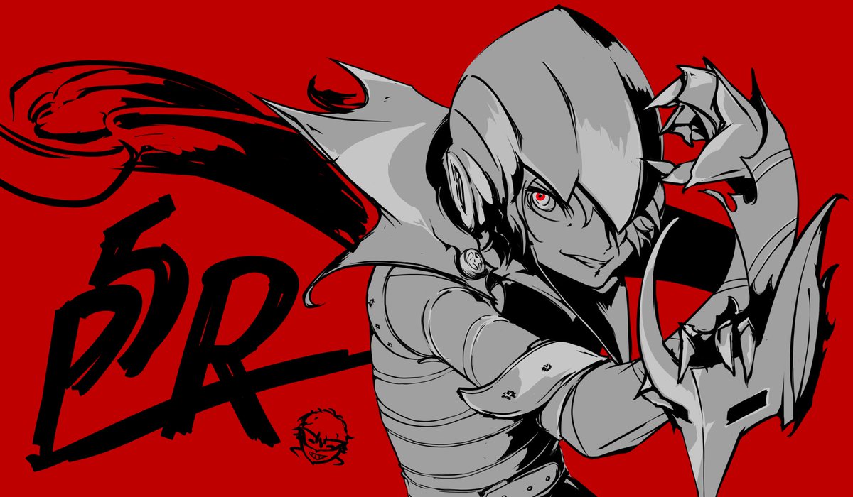 Himekaml's tweet photo. 我现在要画一个joker
猜猜看是谁👀

#persona5r 
#ペルソナ5 https://t.co/GkptROJlNS