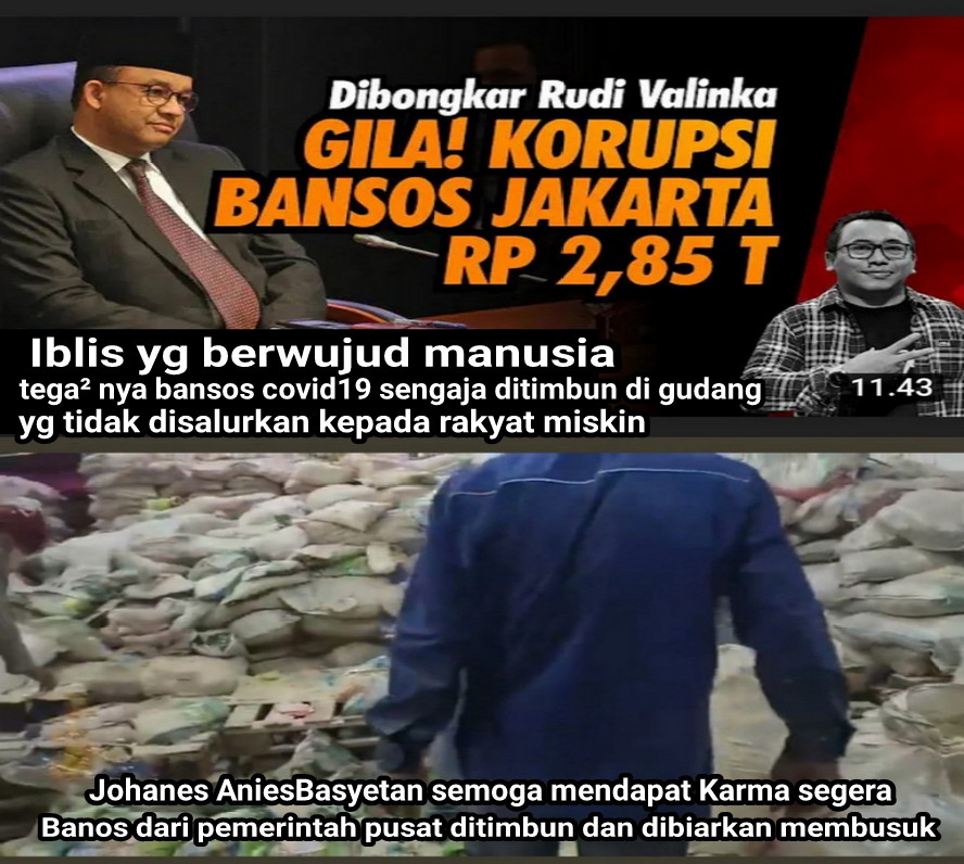 Korupsi bansos hukuman nya digantung di monas