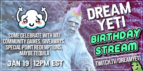 I’m having a little party, want to come? Not a subathon bbs just come have fun. I’m going to giveaway some stuff. THIS THURSDAY!