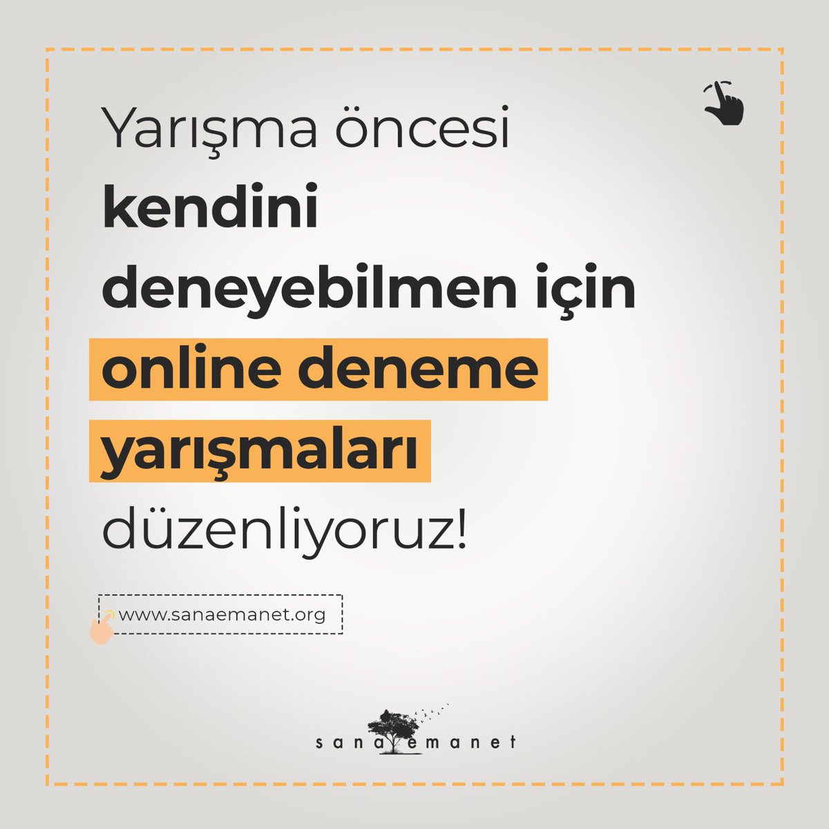 sanaemanetorg's tweet photo. Yarışma öncesi kendimi denemek istiyorum diyorsan deneme gününde ve saatinde denemeye katılmayı unutma 😊

⏰6. sınıf Yarışma Tarihi: 30 Ocak 2023 Pazartesi saat 20:00

⏰7. sınıf Yarışma Tarihi: 31 Ocak 2023 Salı saat 20:00

#sanaemanet https://t.co/4edfbR3QKe