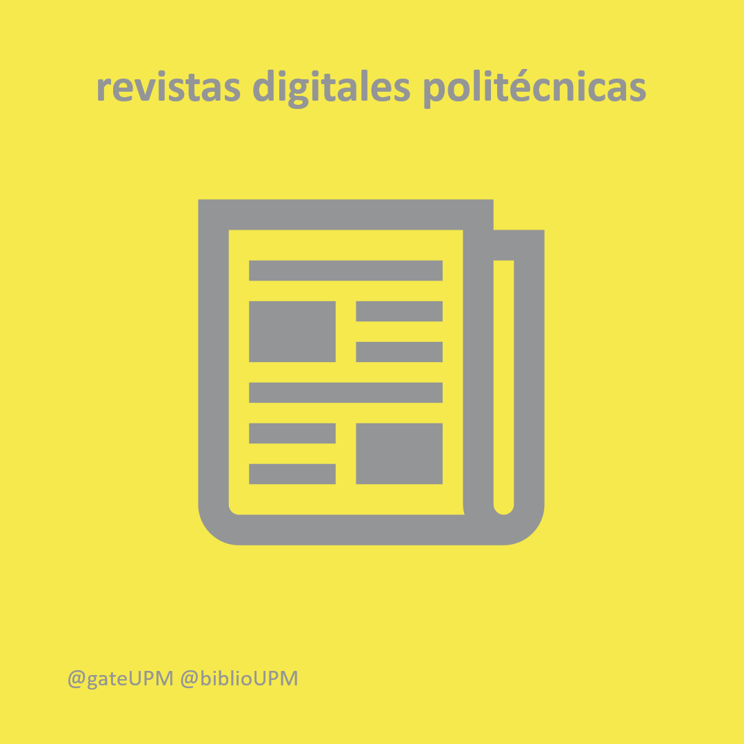 biblioUPM's tweet photo. #PoliRed #RevistasDigitalesPolitécnicas [https://t.co/RbZ60wxvtX] es la plataforma de publicación de revistas electrónicas en #AccesoAbierto de @la_UPM, gestionada por @gateUPM y @biblioUPM #somosUPM #EELISAlibrary #OpenJournals #OpenScience #CienciaAbierta #OpenAccess https://t.co/xCryKg2e47