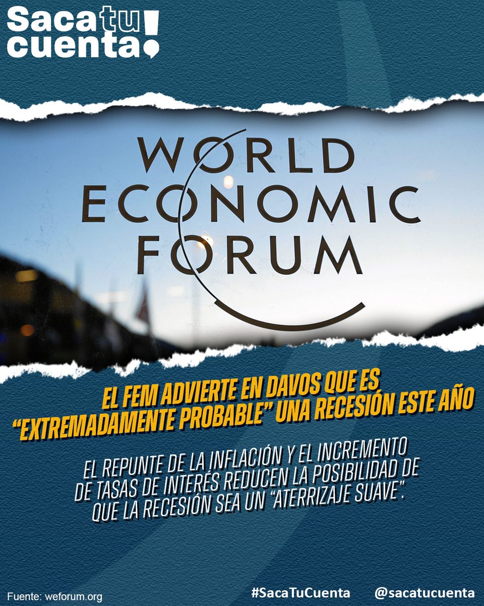 En la reunión anual del Foro Económico Mundial en Davos, diversos banqueros, ejecutivos y economistas mostraron su preocupación sobre la inexorable recesión del 2023. La discusión se centra en su magnitud: ¿Aterrizaje suave o una severa contracción? 

#FEM #crisis #economía