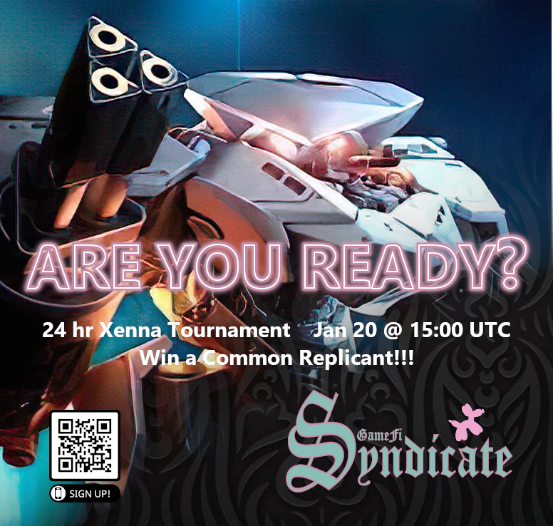 SyndicateOgs's tweet photo. Get ready for our first ever tournament featuring #Xenna, the latest battle-royale strategy game from SIDUS Gates.  Join the Syn community  , and see if you are up to the challenge!  #Xenna #SyndicateGameFi #esports #NFTGaming #Web3 

@SidusMaster @Turvold @galaxy_sidus https://t.co/bu0H4av9td
