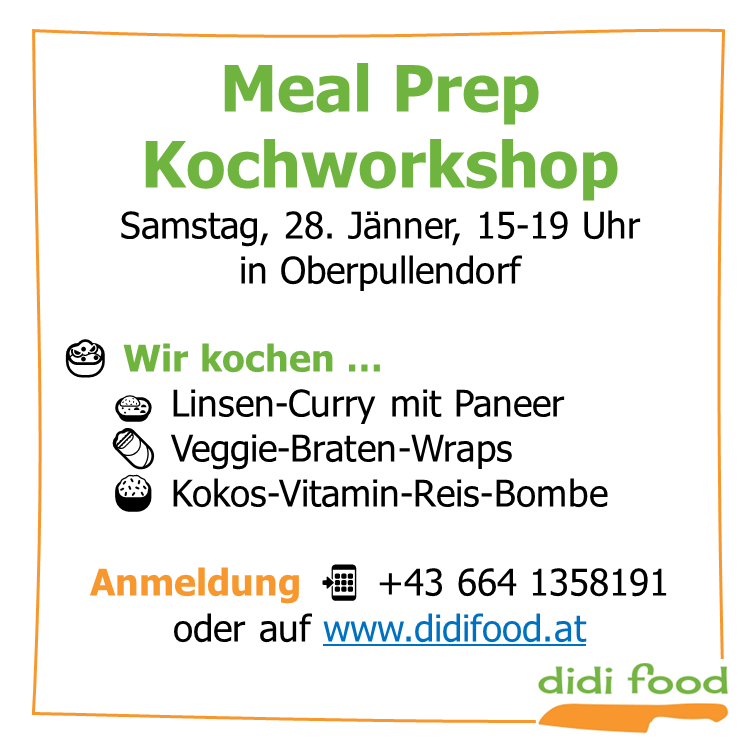 didi_food's tweet photo. Meal Prep bedeutet Essen vorkochen, spart Zeit und ist richtig gemacht auch nachhaltig, genussvoll und abwechslungsreich🤩 Also mach mit beim Meal Prep-Workshop, koche spannende Rezepte und genieße mit mir nachhaltig den frühen Abend😋 Anmelden📲06641358191 #kochkurs #burgenland https://t.co/BAaBPHsRwQ