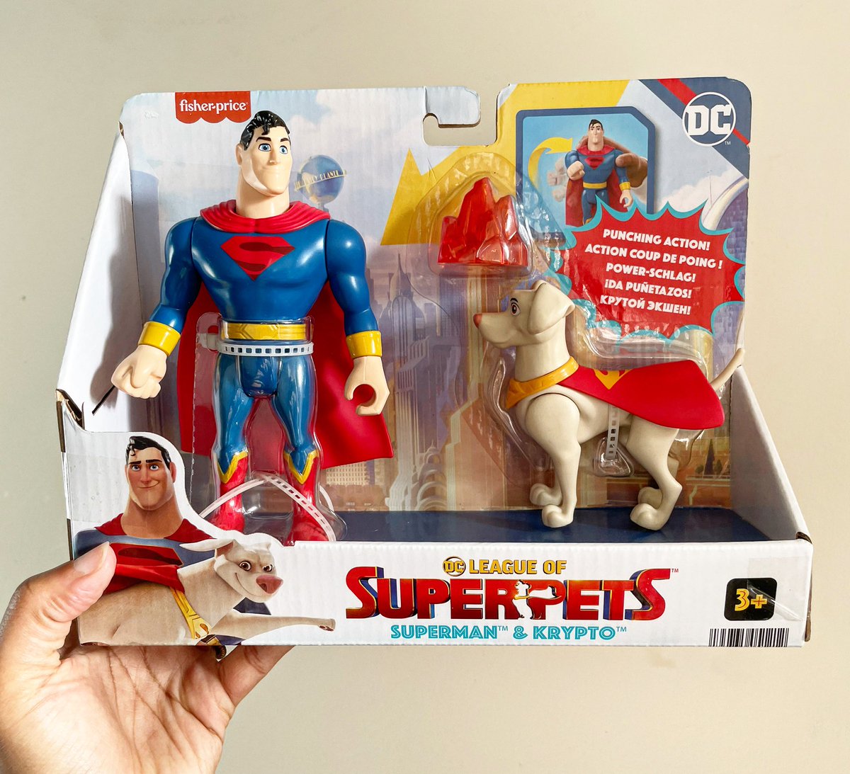 Latest addition to the Superman collection.

DC League Of SuperPets, Superman & Krypto Action Figures. 
#Superman #KryptoTheSuperDog #DCSuperPets