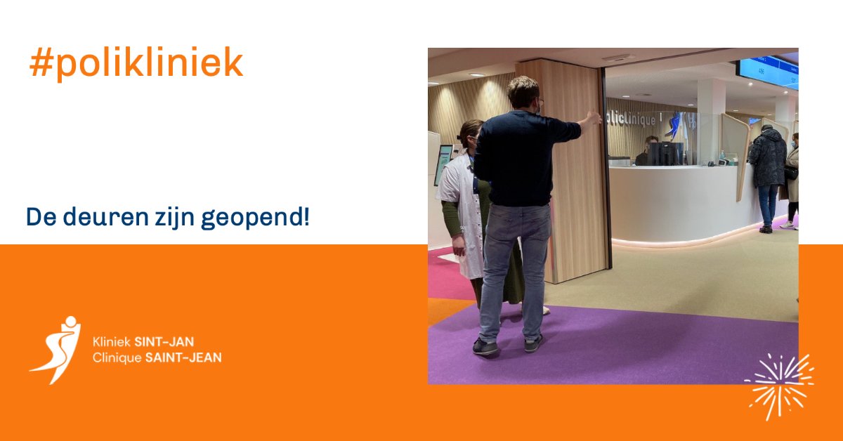 #klinieksintjan opent nieuwe #polikliniek in hartje Brussel. Chaque jour, la policlinique pourra accueillir quelques 1000 patients pour des consultations dans plus de 20 services différents. ➡️ bit.ly/3GPnbY7