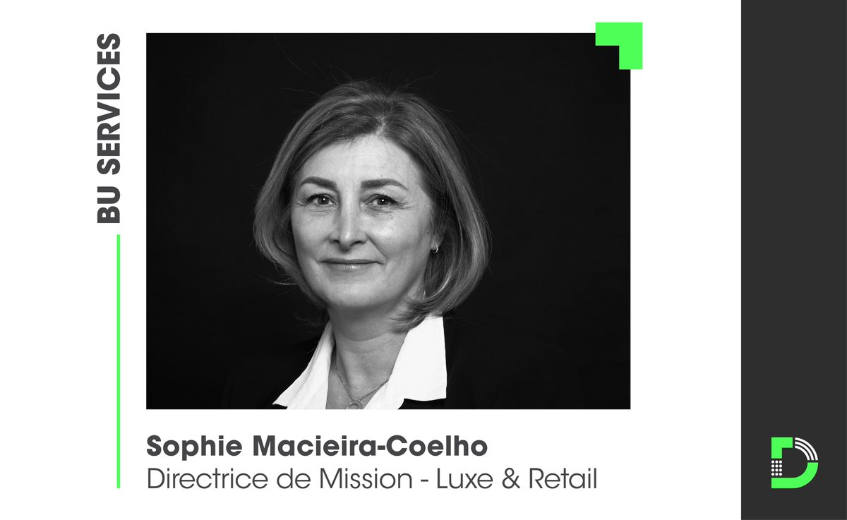 Nous souhaitons la bienvenue à Sophie Macieira Coelho  qui a récemment rejoint l'équipe Delville Management au sein de la BU Services.

Sophie vient renforcer notre BU Services au côté de Eric Audoin et son équipe.

Pour en savoir plus sur Sophie👉 lnkd.in/eYN5rK_e