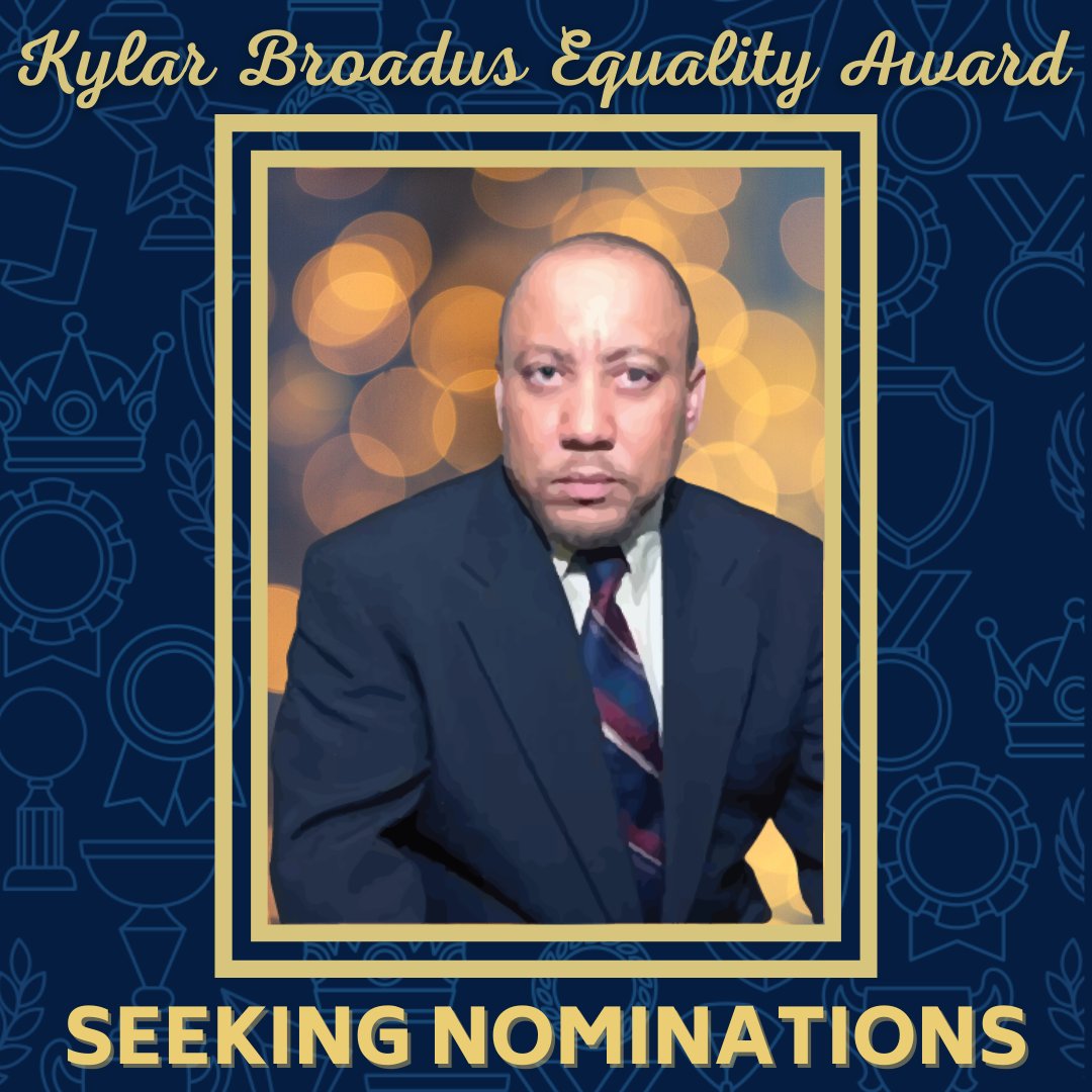 The Kylar Broadus Equality Award recognizes individuals who have dedicated themselves to advancing human rights for transgender people. Nominations are open until January 26th at 3:00 PM CST! Link for nominations and information below: btac.blacktrans.org/award-nominati… #BTAC23