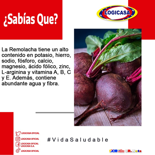 LogicasaOficial's tweet photo. #17Ene #MartesSaludable💪 || La remolacha ayuda al buen funcionamiento del hígado: es un alimento rico en antioxidantes, lo cual ayuda a que el hígado pueda desintoxicarse. Ideal en dietas para personas con hígado graso, cirrosis o hepatitis.
▶️ #SancionaLasSanciones https://t.co/ATytOBlj5Q