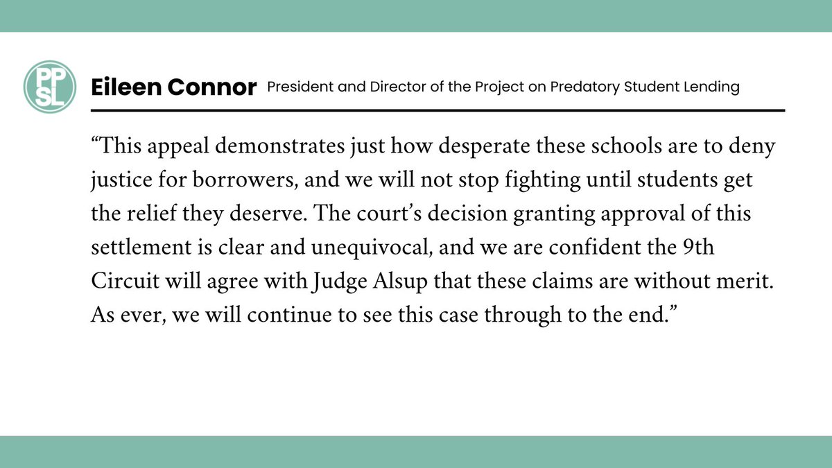 UPDATE: Schools that intervened to block the Sweet settlement have filed a notice of appeal.  

The court’s decision granting approval of this settlement is clear and unequivocal and we are confident the 9th Circuit will agree that these claims are without merit.