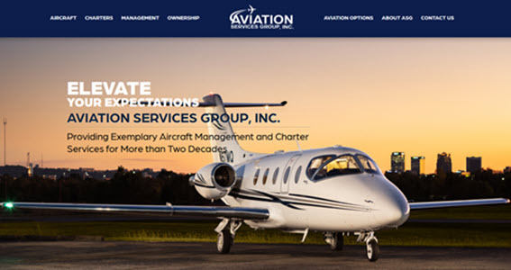 Mooretech's tweet photo. We are proud to announce the launch of the new Aviation Services Group website! ASG has been a Moore Tech  Solutions customer since 2011. They are a great company and have a wonderful team to work with. Take a look!  https://t.co/NkhKan5acB https://t.co/13aTV5vD0C