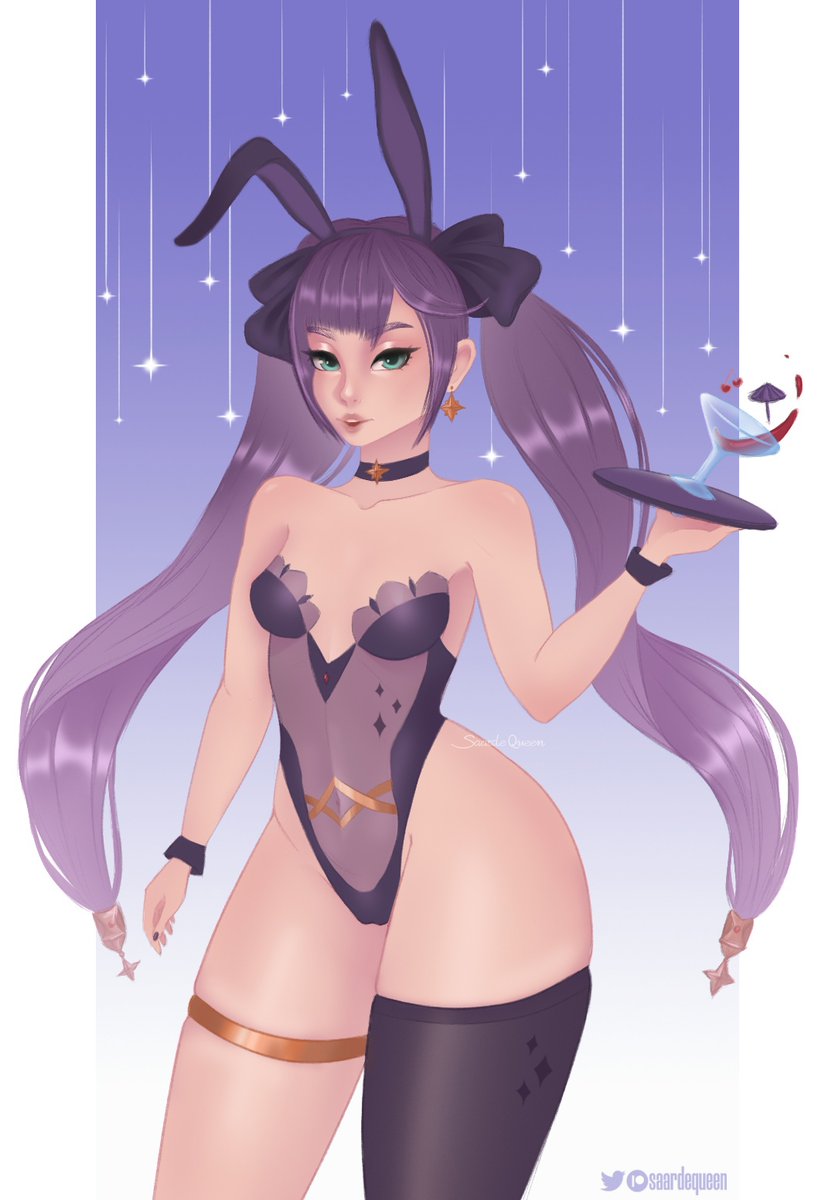 squeenart's tweet photo. Hi! Want a drink? 
#genshinimpact #原神 #mona https://t.co/gw0forIdPs